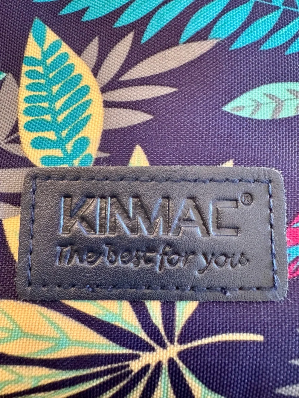 Kinmac‎ Blue Botanical Tablet Sleeve with Padded Felt Lining EUC